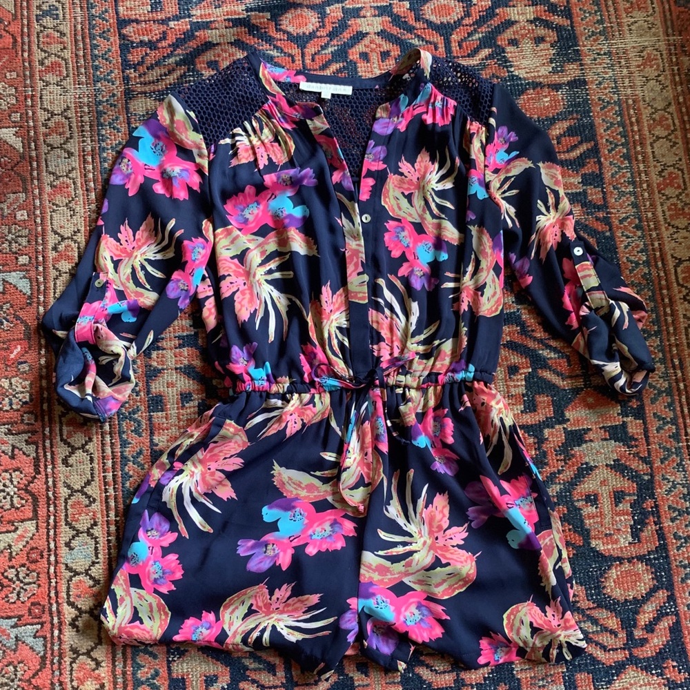 Daniel Rainn Hawaiian Floral Romper